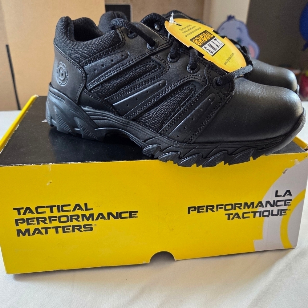 S.W.A.T. Men's Black Combat Boots Size 7